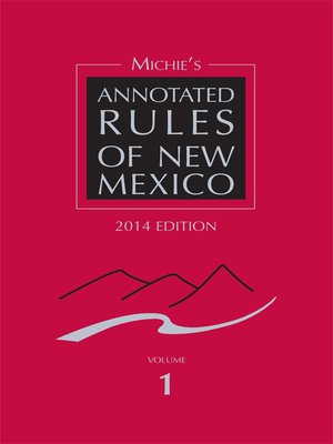 cover image of Michie's Annotated Rules of New Mexico